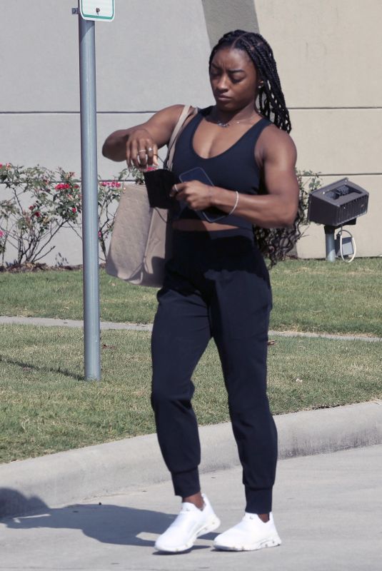 SIMONE BILES Out and About in Spring 08/07/2021