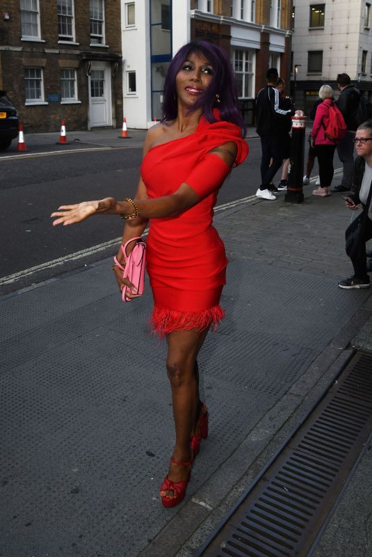 SINITTA Arrives at LGBT Awards in London 08/27/2021