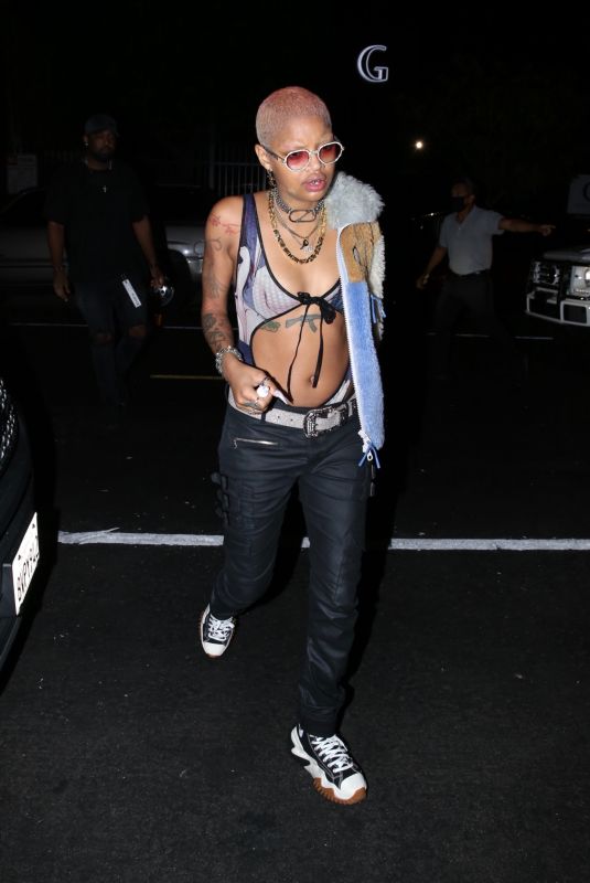 SLICK WOODS Night Out in Hollywood 08/25/2021
