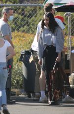 SOFIA CARSON on the Set of Purple Hearts in Los Angeles 08/26/2021