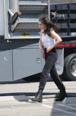 SOFIA CARSON on the Set of Purple Hearts in Los Angeles 08/26/2021
