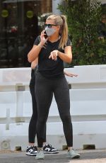 SOFIA RICHIE with a Friend at Croft Cafe in Beverly Hills 08/16/2021