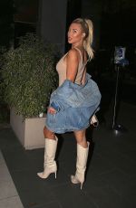 STEFANIE GURZANSKI at BOA Steakhouse in West Hollywood 08/21/2021
