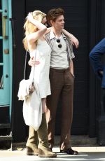 TALULAH RILEY and Thomas Brodie-Sangster Out in London 08/06/2021