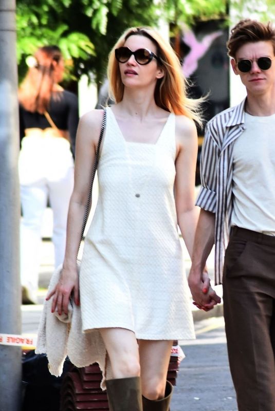 TALULAH RILEY and Thomas Brodie-Sangster Out in London 08/06/2021