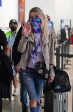 TARA REID Arrives at LAX Airport in Los Angeles 08/01/2021
