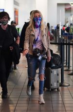 TARA REID Arrives at LAX Airport in Los Angeles 08/01/2021