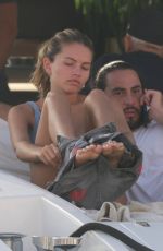 THYLANE BLONDEAU in Bikini at a Yacht in Saint Tropez 08/12/2021