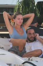 THYLANE BLONDEAU in Bikini at a Yacht in Saint Tropez 08/12/2021