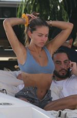 THYLANE BLONDEAU in Bikini at a Yacht in Saint Tropez 08/12/2021