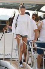 THYLANE BLONDEAU in Bikini at a Yacht in Saint Tropez 08/12/2021