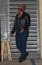 TIFFANY HADDISH Out for Dinner at Nobu in Malibu 08/10/2021