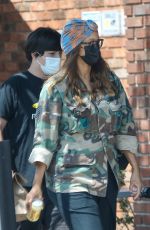 TYRA BANKS at Palisades Garden Cafe in Pacific Palisades 08/26/2021