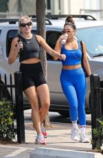 VANESSA HUDGENS and GG MAGREE at Dogpound Gym in West Hollywood 08/17/2021