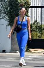 VANESSA HUDGENS and GG MAGREE at Dogpound Gym in West Hollywood 08/17/2021