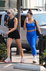 VANESSA HUDGENS and GG MAGREE at Dogpound Gym in West Hollywood 08/17/2021