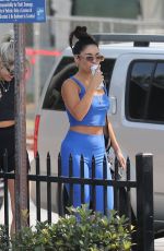VANESSA HUDGENS and GG MAGREE at Dogpound Gym in West Hollywood 08/17/2021