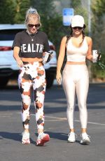 VANESSA HUDGENS and GG MAGREE at Dogpound Gym in West Hollywood 08/24/2021