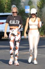 VANESSA HUDGENS and GG MAGREE at Dogpound Gym in West Hollywood 08/24/2021