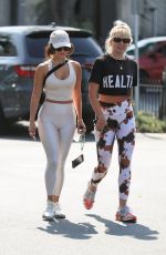 VANESSA HUDGENS and GG MAGREE at Dogpound Gym in West Hollywood 08/24/2021