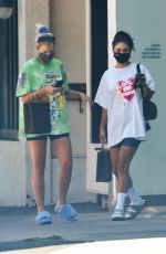 VANESSA HUDGENS and GG MAGREE Leaves a Spa in Los Angeles 08/26/2021