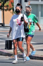 VANESSA HUDGENS and GG MAGREE Leaves a Spa in Los Angeles 08/26/2021