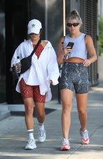 VANESSA HUDGENS and GG MAGREE Leaves Dogpound Gym in West Hollywood 08/25/2021