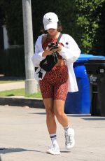 VANESSA HUDGENS Leaves a Gym in Los Angeles 08/25/2021