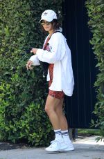 VANESSA HUDGENS Leaves a Gym in Los Angeles 08/25/2021