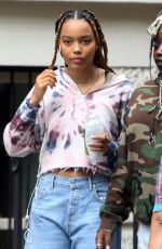 WHITNEY PEAK on the Set of Gossip Girl in New York 08/20/2021