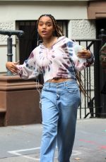 WHITNEY PEAK on the Set of Gossip Girl in New York 08/20/2021