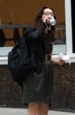 ZOE KAZAN on the Set of She Said in New York 08/19/2021