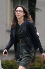 ZOE KAZAN on the Set of She Said in New York 08/19/2021