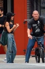 ZOE KRAVITZ and Channing Tatum Out in New York 08/18/2021