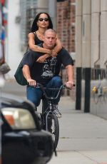 ZOE KRAVITZ and Channing Tatum Out in New York 08/18/2021