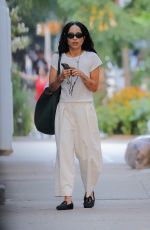 ZOE KRAVITZ Out and About in New York 08/10/2021