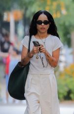 ZOE KRAVITZ Out and About in New York 08/10/2021