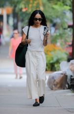 ZOE KRAVITZ Out and About in New York 08/10/2021