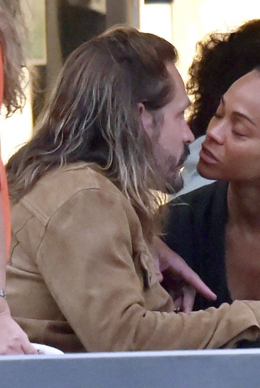 ZOE SALDANA and Marco Perego on Holidays in Portofino 08/08/2021