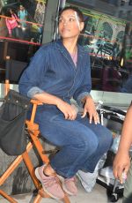 ZOEY DEUTCH and TIA HODGE on the Set of Not Okay in New York 08/10/2021