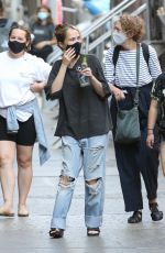 ZOEY DEUTCH on the Set of Not Ok in New York 08/13/2021
