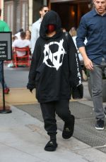 ADDISON RAE and Omer Fedi Leaves Bar Pitti in New York 09/14/2021