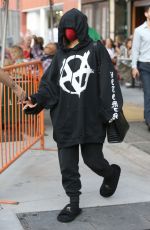 ADDISON RAE and Omer Fedi Leaves Bar Pitti in New York 09/14/2021