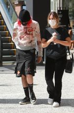 ADDISON RAE and Omer Fedi Out for Ice Cream in Los Angeles 09/02/2021