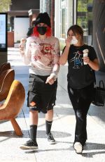 ADDISON RAE and Omer Fedi Out for Ice Cream in Los Angeles 09/02/2021