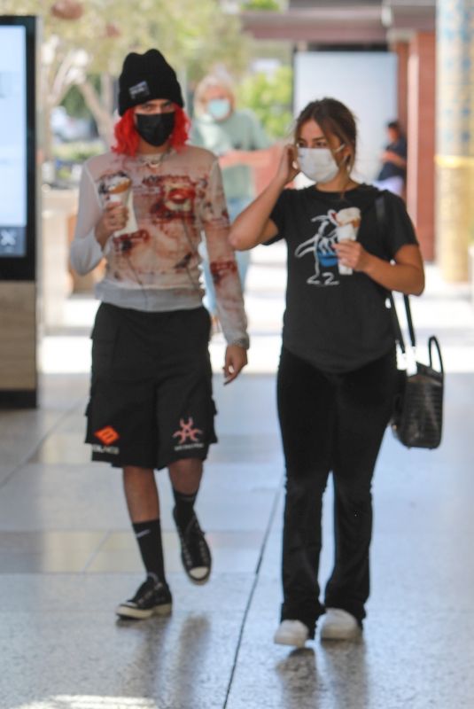 ADDISON RAE and Omer Fedi Out for Ice Cream in Los Angeles 09/02/2021