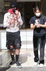 ADDISON RAE Out for Ice Cream in Century City 09/04/2021