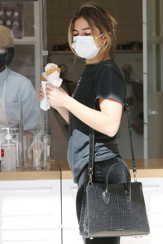ADDISON RAE Out for Ice Cream in Century City 09/04/2021