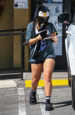 ADDISON RAE Wears a Penguin Beanie Hat Out in Los Angeles 09/21/2021