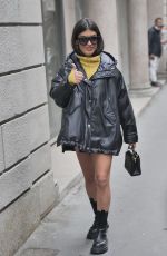 AIDA DOMENECH Arrives at Ermanno Scervino Fashion Show in Milan 09/25/2021